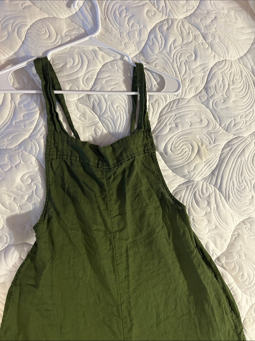 Haute Hippie Olive Wide-Leg Jumpsuit with Adjustable Straps Size Medium - Picture 5 of 10